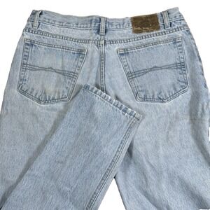 Vintage Bugle Boy 703 Jeans 34x30 Light Wash Straight Leg Denim 90s Y2K‎